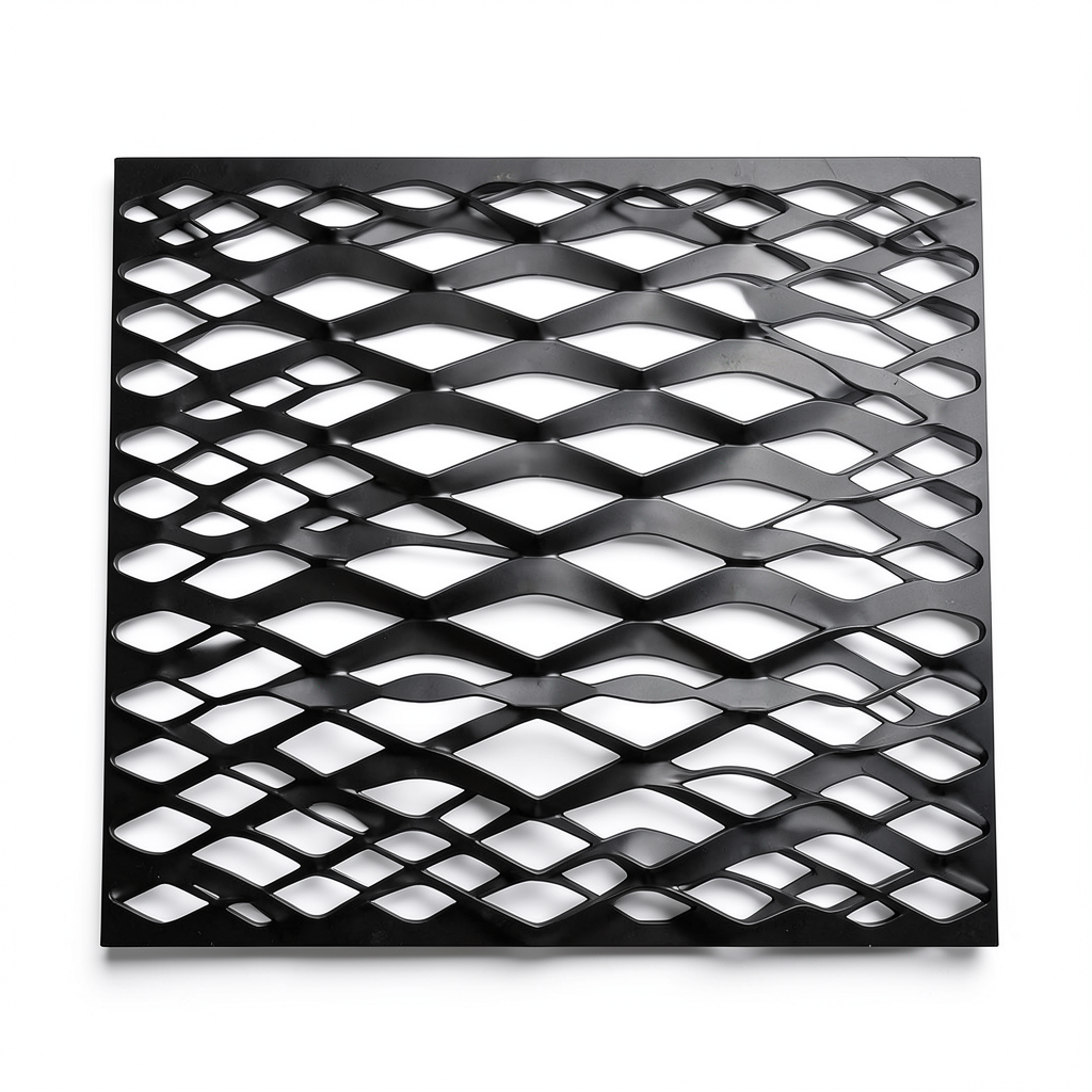 Hot Rolled Black Steel Expanded Metal Mesh Thickness 1.4 mm Width 1.22 m Length 2 m