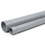 أنابيب بلاستيك UPVC كلاس 4 ضغط PN 10 بار مقاس 50 مم سمك 2.9 مم لون رمادي