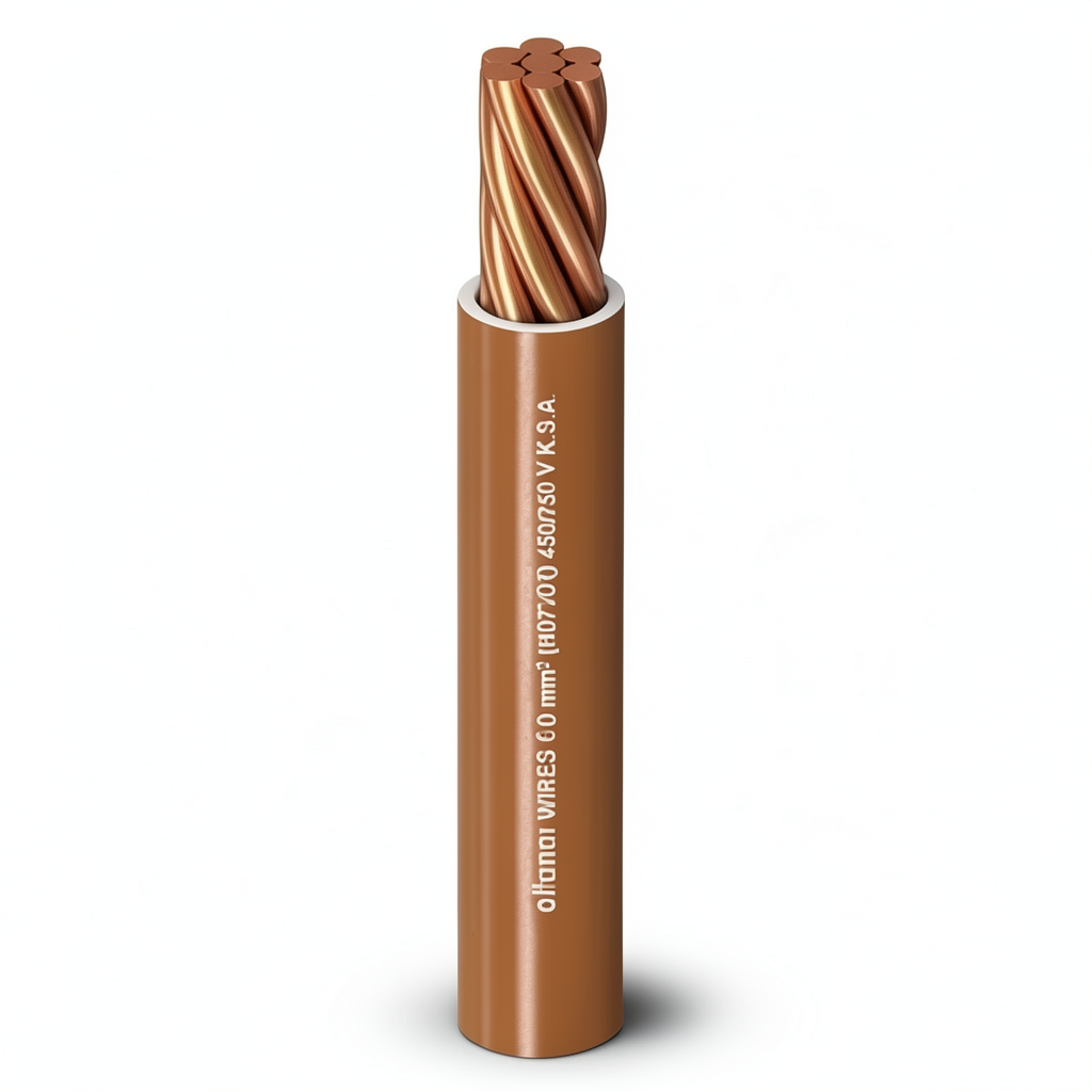 Alfanar 630 sq mm Single Wire 450/750V, Stranded Copper Conductor, Heat Resistant PVC Insulation 2.8mm | Al Fanar