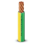 Stranded Wire 10 mm2 450/750V Copper Conductor Heat Resistant PVC Insulated, Yellow/Green | Al Fanar