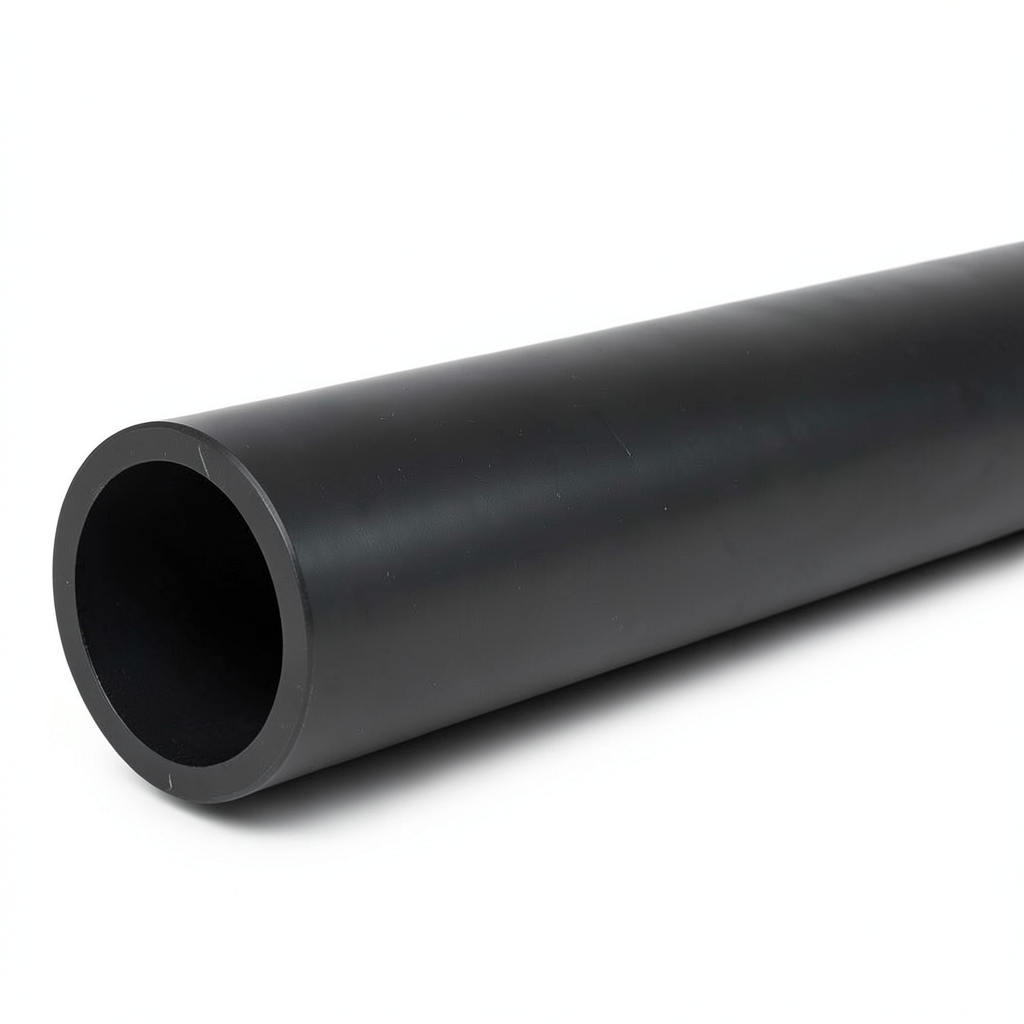 مواسير بلاستيك HDPE ضغط 6 بار PE 63 قطر خارجي 450 مم SDR 17.6 لون أسود
