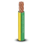 Stranded Electrical Wire 25 mm 450/750V Copper Conductor Heat Resistant PVC Insulated, Yellow/Green | Al Fanar