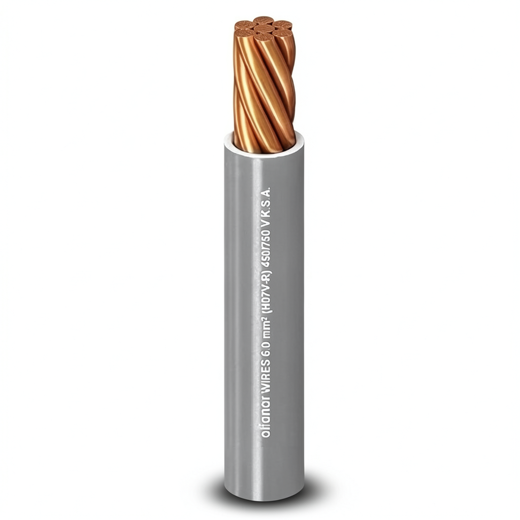 سلك كهرباء مجدول 300 مم 450/750 فولت، موصل نحاس قطر 2.70 مم، معزول PVC مقاوم للحرارة | شركة الفنار