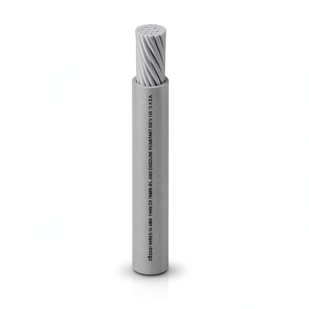THHN/THWN Copper Cable PVC 105°C Insulation 1.31 mm² 2.5 mm Diameter 600 V 300 Ft Gray | Al Fanar