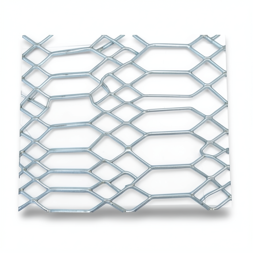 Hot Rolled Expanded Metal Sheet Flattened, Wire Diameter 2.8 mm, Width 1.22 M, Length 6 M