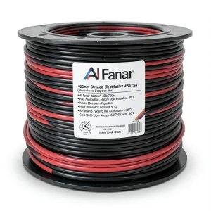 400mm² Stranded Electrical Wire 450/750V, Copper Conductor, Heat Resistant PVC Insulation, 100 Yards Coil | Al Fanar