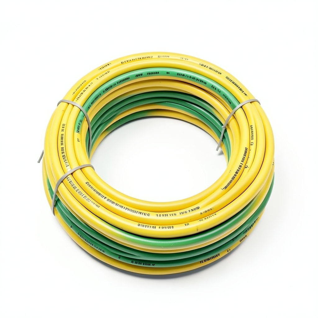 THHN/THWN Copper Cable 3.9 mm Diameter PVC 105°C Insulation 600 Volt 300 Feet Yellow with Green | Al Fanar