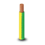 THHN/THWN Copper Cable PVC 105°C Insulation Diameter 3.1 MM 600 Volt 250 Feet Yellow with Green | Al Fanar