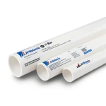 UPVC Pipes Nominal Pressure 11 Bar Size 3 inch Thickness 3.43 mm White | Al Watania Plastics