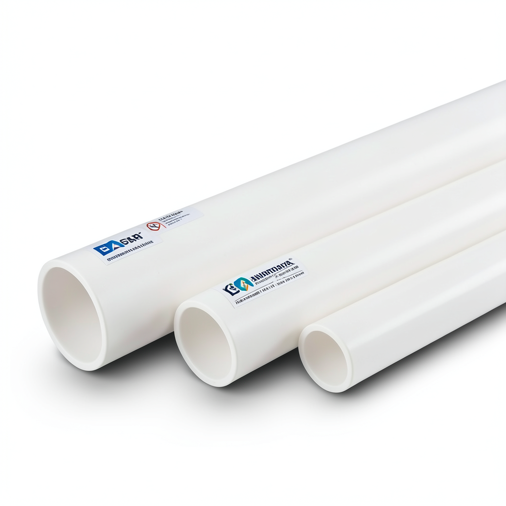 مواسير UPVC ضغط اسمي 11 بار مقاس 4 إنش سمك 4.39 مم أبيض | بلاستيك الوطنية