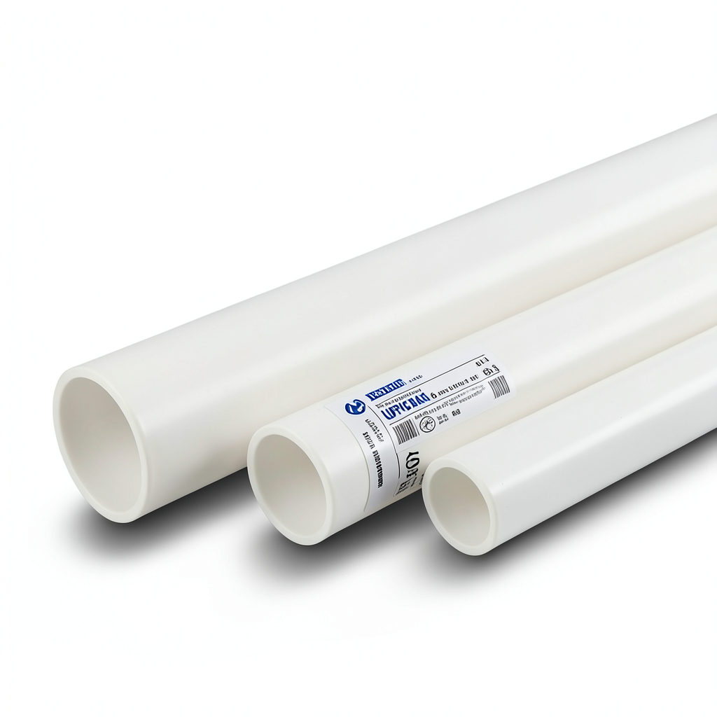 انابيب UPVC مقاس 6 إنش ضغط 11 بار سمك 6.48 مم ابيض اللون | بلاستيك الوطنية