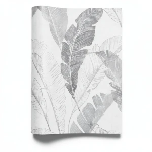 Wallpaper Leaves Design 1.005x53 cm Gray, Model Myriad