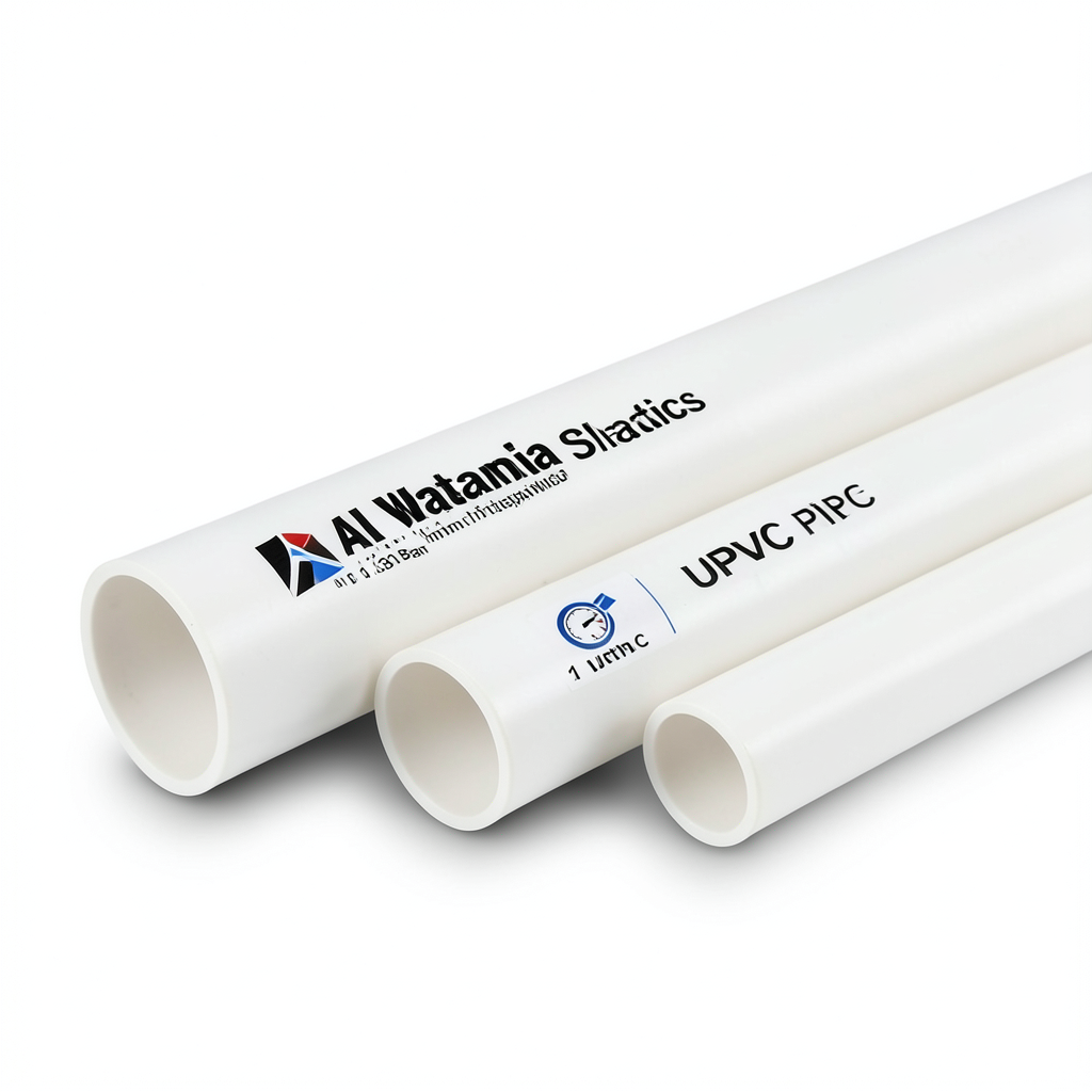 أنابيب UPVC مقاس 1 إنش ضغط 13.8 بار سمك 1.60 مم أبيض | بلاستيك الوطنية