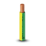 كابل نحاس THHN/THWN معزول PVC 105 درجة مئوية MM 600 قطر 2.7 مم 600 فولت 300 قدم أصفر مع أخضر | شركة الفنار