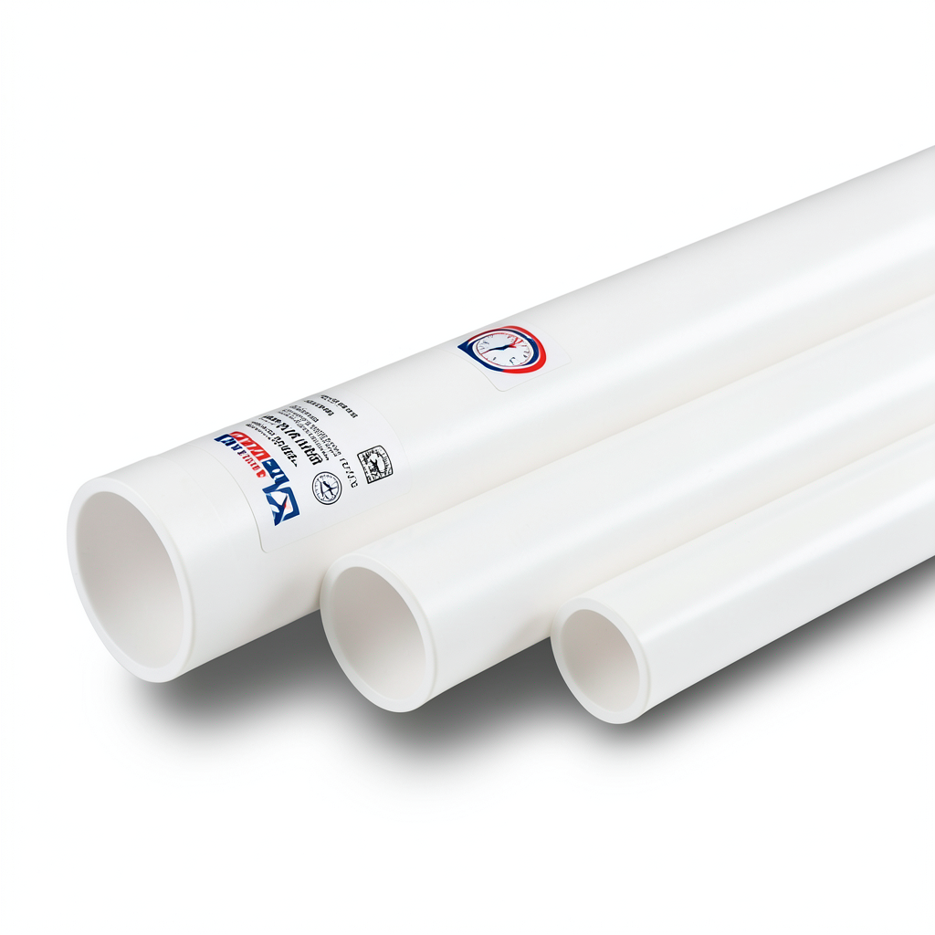 UPVC Pipes Nominal Pressure 11 Bar Size 4 inch Thickness 4.39 mm White | Al Watania Plastics