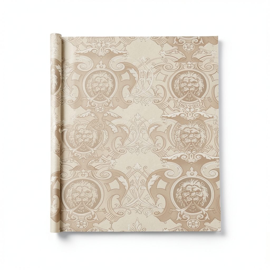 Decorative Wallpaper Venice Collection 5 m² Beige with Brown, Code 02-5768 |