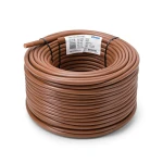 كابل نحاس THHN/THWN معزول PVC 105°C مقاس 3.31 مم² قطر 3.1 مم 600 فولت طول 300 قدم بني | شركة الفنار