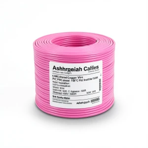 6 AWG Stranded Copper Wire PVC Insulation 105°C Pink 600V 500ft | Asharqiyah Cables Company for Industry