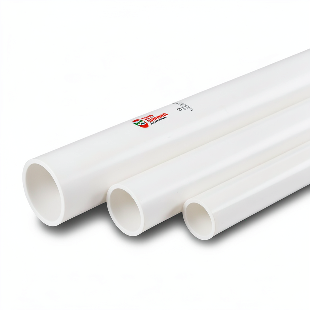 أنابيب UPVC مقاس ½ 1 إنش ضغط اسمي 13.8 بار سمك 2.29 مم أبيض | بلاستيك الوطنية