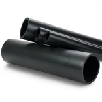 HDPE Pipe 16 Bar Pressure PE 80, Size 225 mm OD SDR 9, Thickness 25.2 mm Black