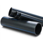 HDPE Plastic Pipe Pressure 16 Bar PE 80 Outer Diameter 250 mm SDR 9 Black