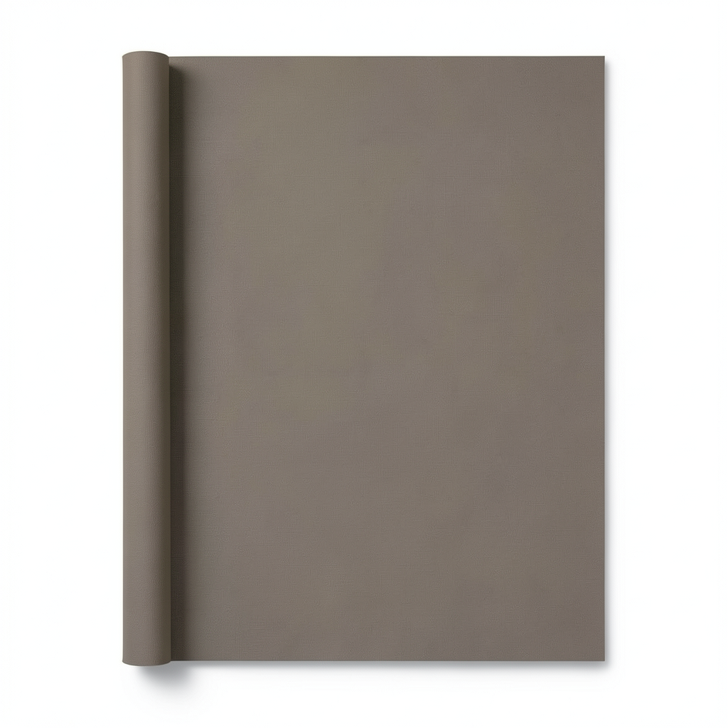 Italian Wallpaper Dark Beige Plain Design, Size 10mx0.73m, Model 41787