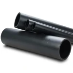 HDPE Plastic Pipe 16 Bar Pressure PE 80, 400 mm OD, 44.7 mm Thickness, Black