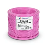 سلك نحاس مجدول 2/0 AWG عزل PVC 105°C زهري 600 فولت 500 قدم | شركة كابلات الشرقية للصناعة