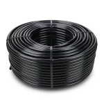 High Density Polyethylene Coil Pipe Pressure 6.3 Bar PE 100 Size 125 mm Black