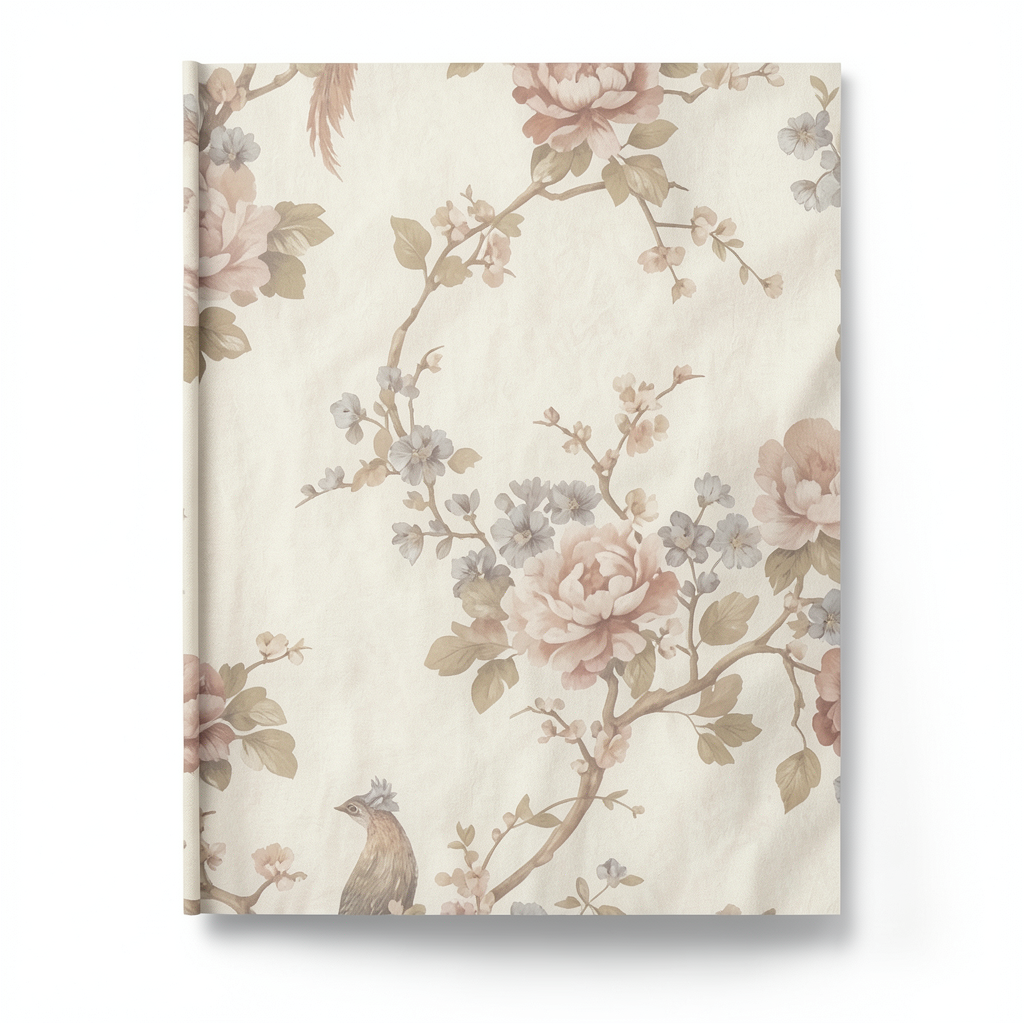 Italian Wallpaper Floral Design Beige Color, Size 10mx1.06m, Model 81652