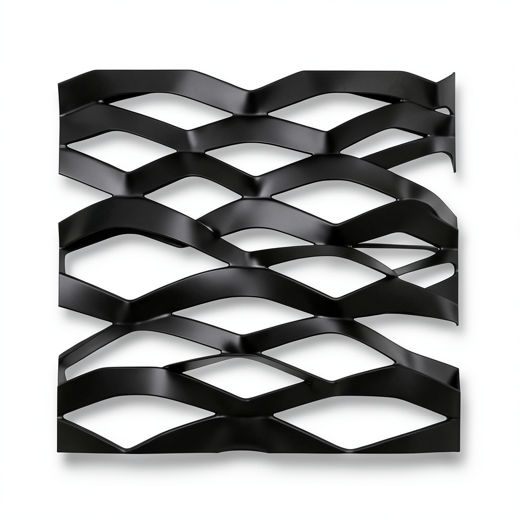 Hot Rolled Black Steel Expanded Metal Mesh Thickness 1.5 mm Width 1.22 m Length 3 m