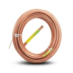 كابل نحاس THHN/THWN معزول PVC 105 درجة مئوية MM 600 قطر 2.7 مم 600 فولت 300 قدم أصفر مع أخضر | شركة الفنار