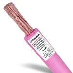 3 AWG Stranded Copper American Electric Wire, PVC Insulation 105°C, Pink, 600 Volts, 500 Feet | Asharqiyah Cables Company for Industry