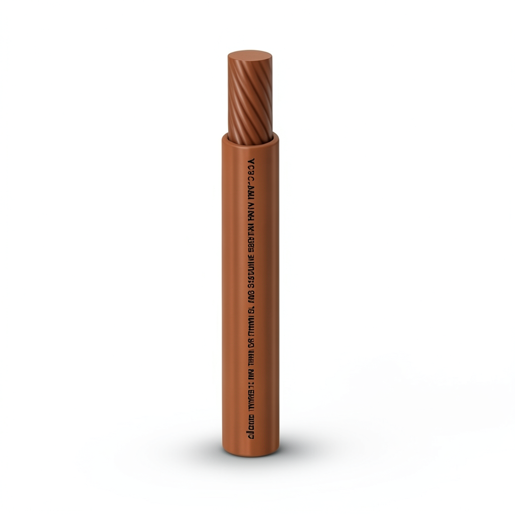 THHN/THWN Copper Cable PVC 105°C Insulation 3.31 mm² Diameter 3.1 mm 600 V 500 Ft Brown | Al Fanar PVC 105