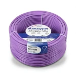 سلك كهرباء أمريكي 6 AWG نحاس مجدول عازل PVC 105°C بنفسجي 600 فولت 500 قدم | شركة كابلات الشرقية للصناعة