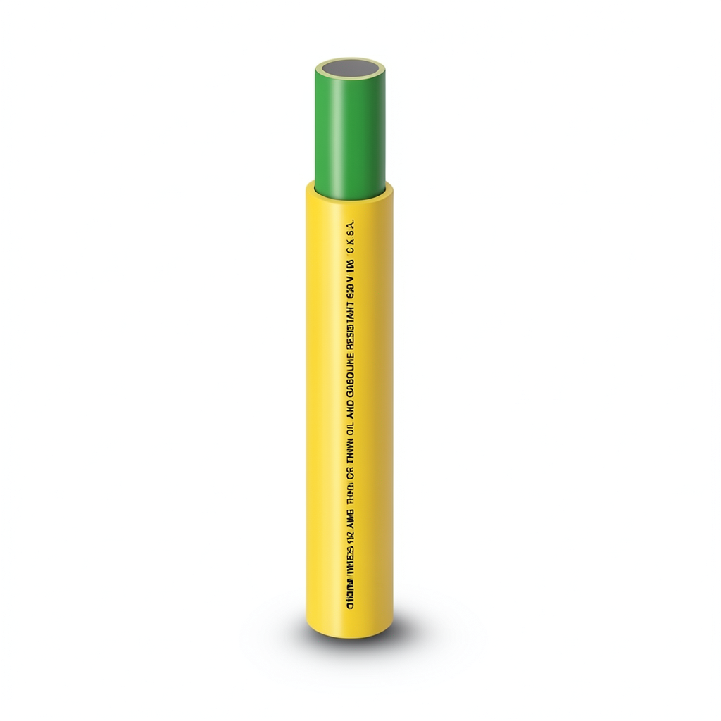 THHN/THWN Copper Cable 3.9 mm Diameter PVC 105°C Insulation 600 Volt 300 Feet Yellow with Green | Al Fanar