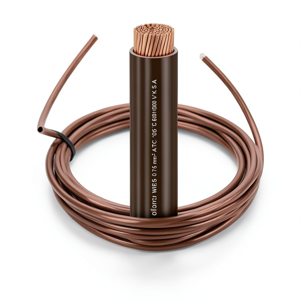 Alfanar 25mm2 Flexible Tinned Copper Electric Wire, 600/1000V, Brown | Al Fanar