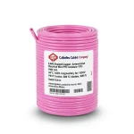 سلك كهرباء امريكي 8 AWG نحاس مجدول عزل PVC 105°C زهري، 600 فولت، 500 قدم | شركة كابلات الشرقية للصناعة