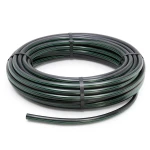 لفة أنابيب بلاستيك HDPE ضغط 3.9 بار PE 63 قطر خارجي 140 مم SDR 21 أسود مع خطوط خضراء