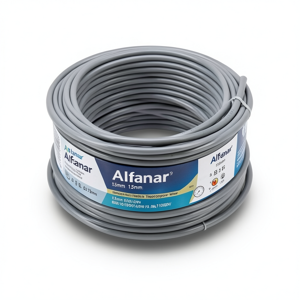 Alfanar 1.5mm Flexible Tinned Copper Wire, 600/1000V, Gray | Al Fanar