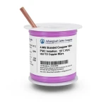 4 AWG Stranded Copper Wire PVC Insulation 105°C Purple 600V 500ft | Asharqiyah Cables Company for Industry