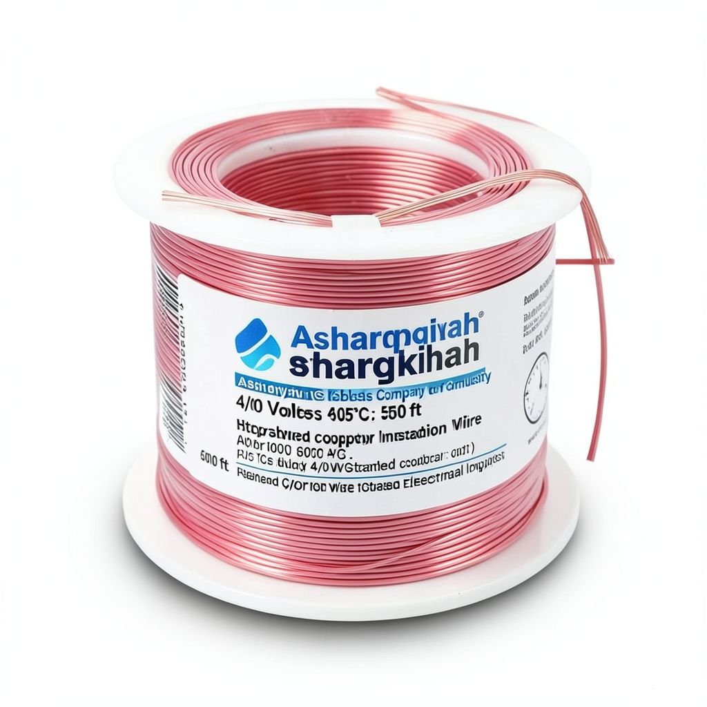 4/0 AWG Stranded Copper Wire PVC Insulation 105°C, Pink, 600 Volts, 500 ft | Asharqiyah Cables Company for Industry