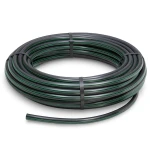 لفة أنابيب HDPE ضغط 6.2 بار PE 63 قطر خارجي 75 مم SDR 13.6 أسود مع خط أخضر