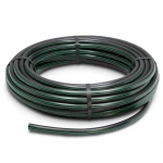 لفة أنابيب بلاستيك HDPE ضغط 3.9 بار PE 63 قطر خارجي 160 مم SDR 21 أسود مع خطوط خضراء