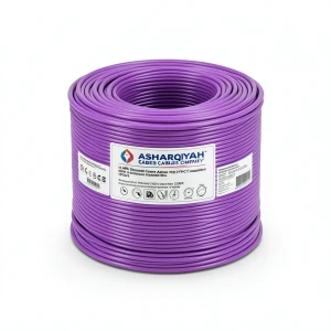 14 AWG Stranded Copper American Wire PVC Insulation 105°C Purple 600V 2500ft | Asharqiyah Cables Company for Industry
