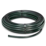 لفة أنابيب HDPE ضغط 6.2 بار PE 63 قطر خارجي 160 مم SDR 13.6 أسود مع خط أخضر
