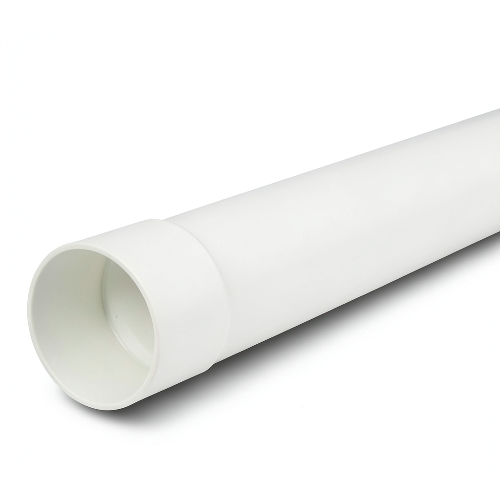 أنابيب UPVC ضغط 15 بار مقاس 1 إنش سماكة 2.8 ملم لون أبيض
