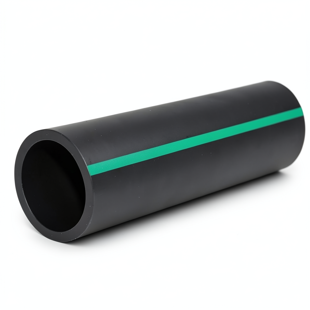 مواسير HDPE ضغط 15.9 بار PE 63 قطر 180 مم SDR 7.4 أسود