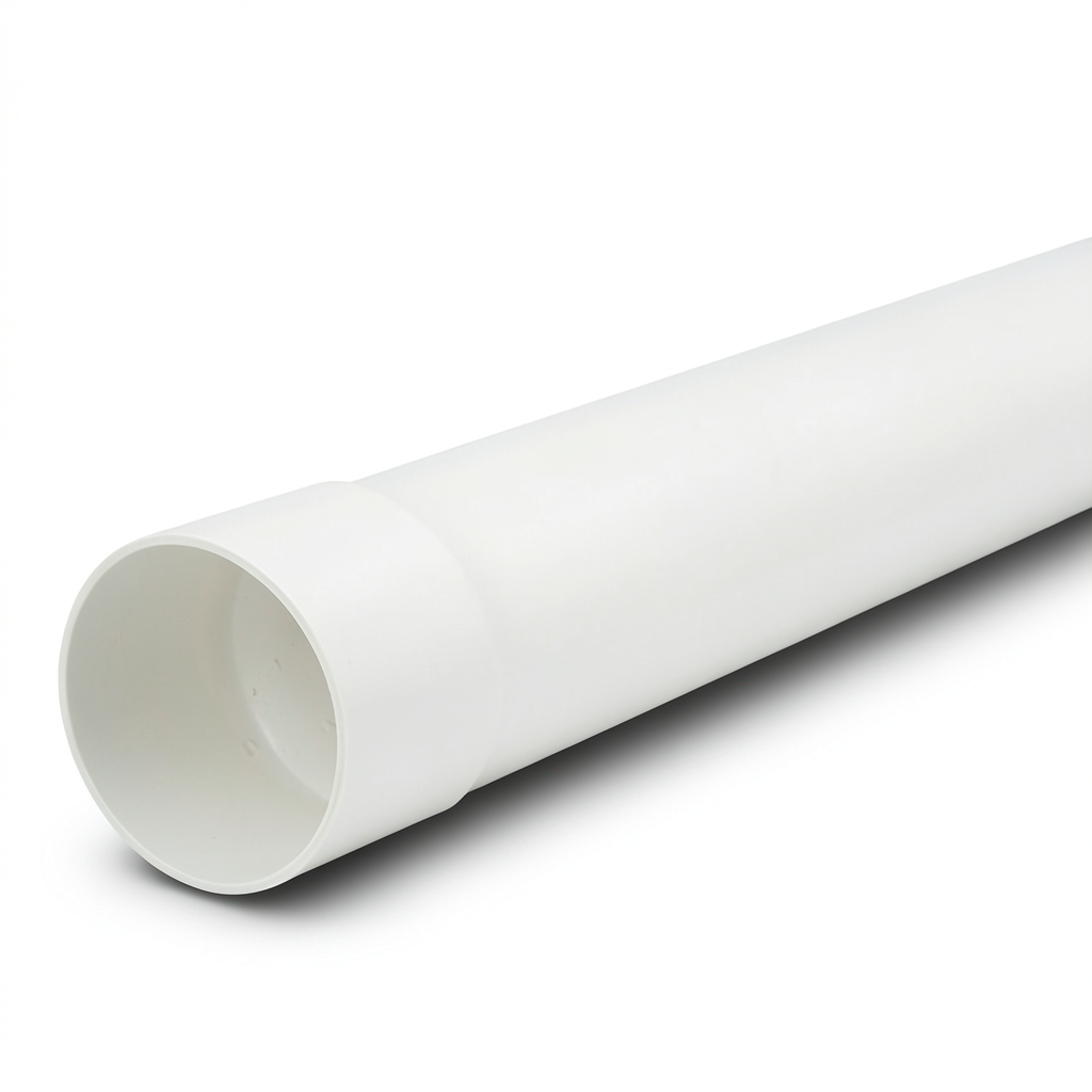 UPVC Plastic Pipe PN 15 Bar Size 1 1/4 inch Thickness 3.3 mm White Color