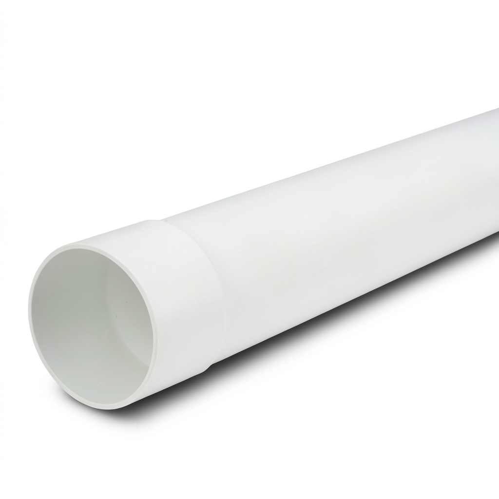 UPVC Pipe PN 15 Bar Size 1 1/2 inch Thickness 3.7 mm White Color